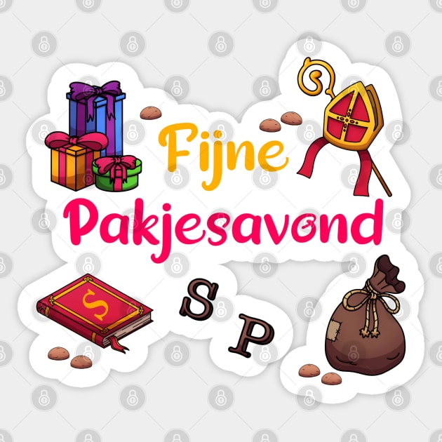 Fijne Pakjesavond Sticker by TheMaskedTooner